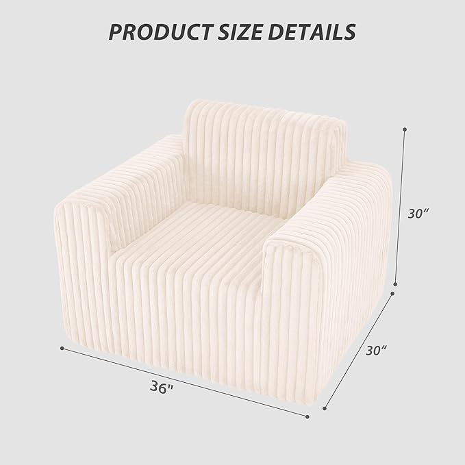 Giant Bean Bag Chair for Adults, Non-Slip Floor Sofa - Image 2