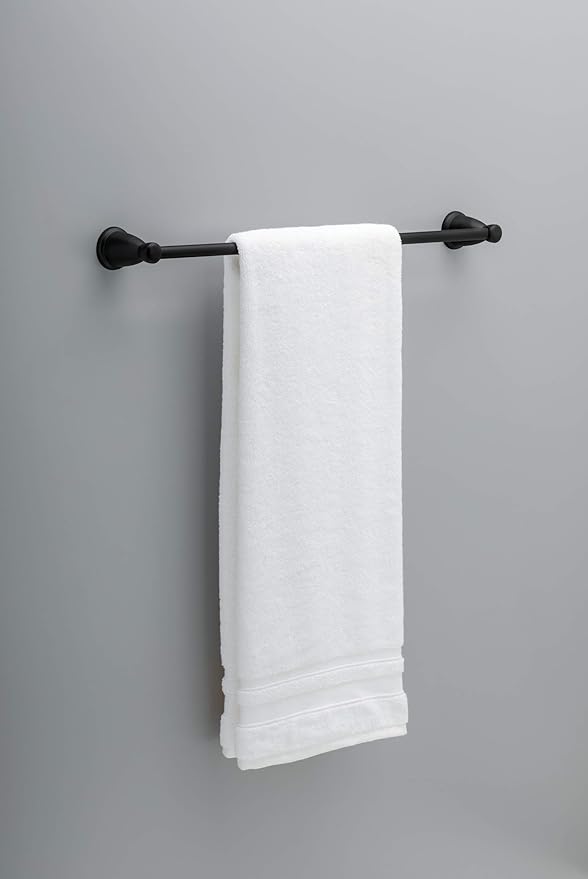 Franklin Brass Kinla 5-Piece Bathroom Set Matte Black 18" and 24" Towel Bar - Image 20