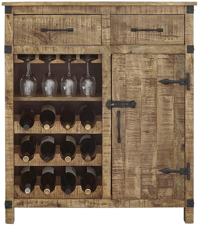 Liberty Furniture Emerson Wine Accent Cabinet in Weathered Honey by Unknown