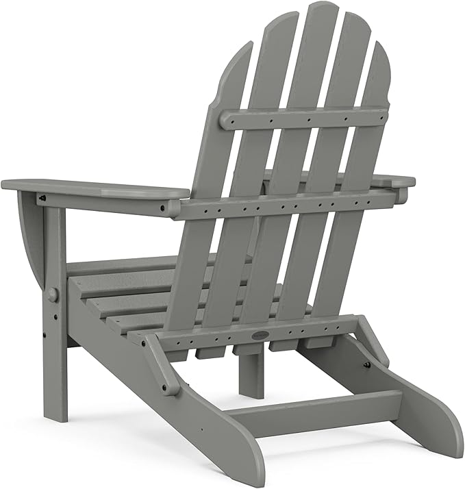 POLYWOOD AD5030GY Classic Folding Adirondack, Slate Grey - Image 10