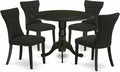 East West Furniture DLGA5-BLK-24 5 Piece Kitchen Table Set by EastWestFurniture