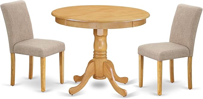 East West Furniture ANAB3-OAK-04 3 Piece Dinette Set by EastWestFurniture