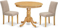 East West Furniture ANAB3-OAK-04 3 Piece Dinette Set by EastWestFurniture