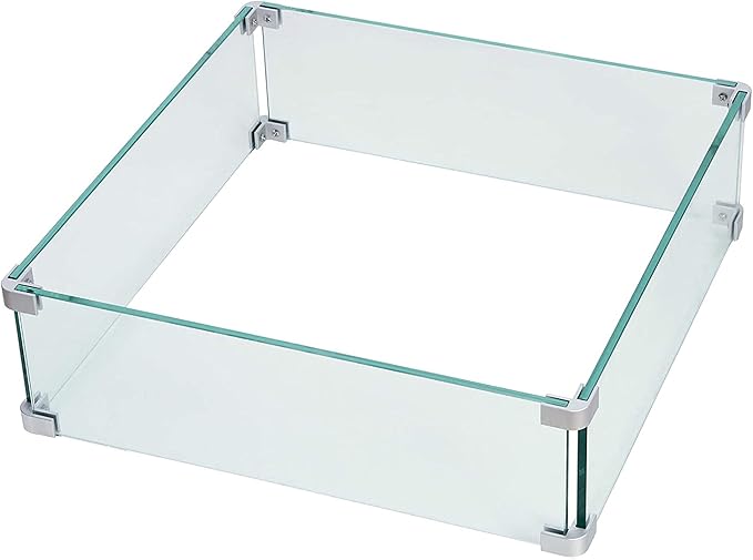 Oakland Living Black Aluminum Patio Fire Table Set - Image 8