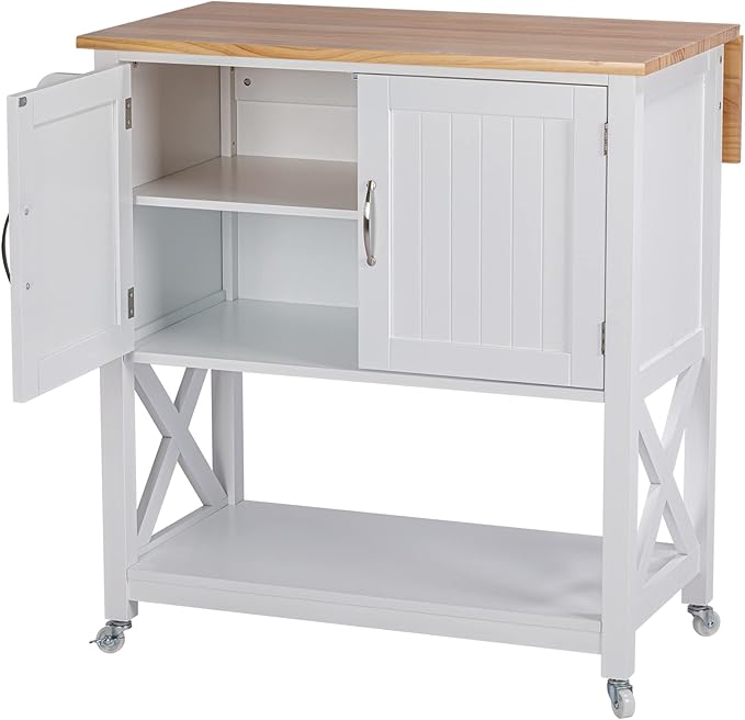 Spirich Kitchen Island on Wheels, Rolling Kitchen Cart - Image 7