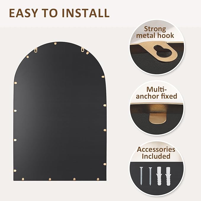 Arched Wall Mirror for Bathroom - Image 3