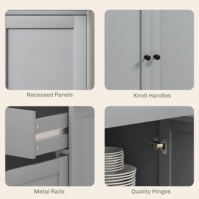 HOMCOM Sideboard Buffet Cabinet - Image 8