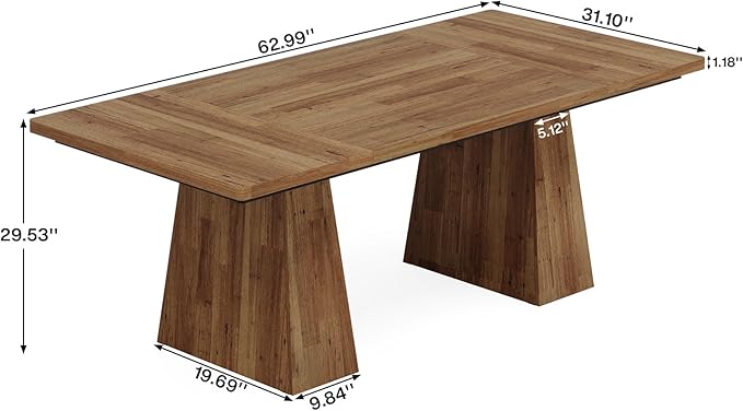 Tribesigns 63-Inch Executive Desk, Large Office Computer Desk - Image 2
