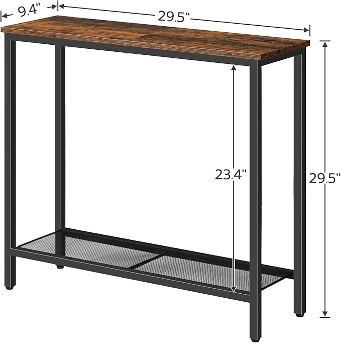 HOOBRO 29.5" Narrow Console Table, Small Entryway Table - Image 3