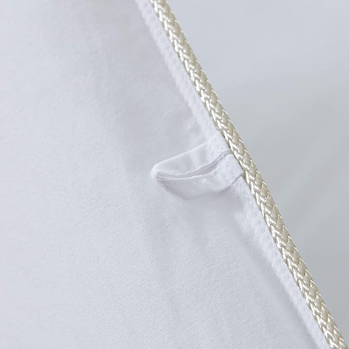 Luxurious Goose Down Feather Fiber Comforter Duvet Insert, Exquisite Solid - Image 7