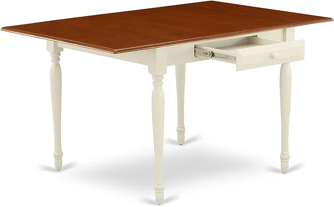 East West Furniture MZCL5-WHI-W 5 Piece Dinette Set - Image 5