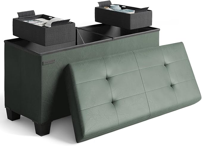 STORAGEBUD Storage Ottoman Bench by STORAGEBUD