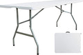 6 Foot Folding Table 6ft Fold in Half Heavy Duty Plastic Foldable Table by JingpiecleFurniture