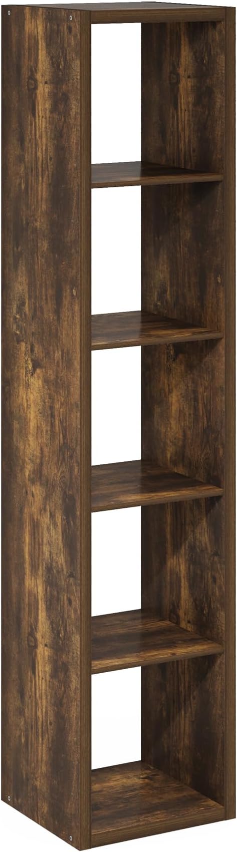 Furinno Cubicle Open Back Decorative Verticle Cube Storage Organizer, Amber Pine - Image 8