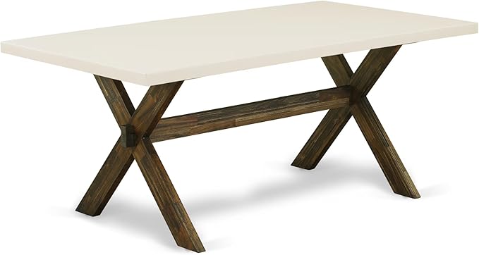 East West Furniture X727VE703-7 7 Piece Modern Dining Table Set Consist of a - Image 3