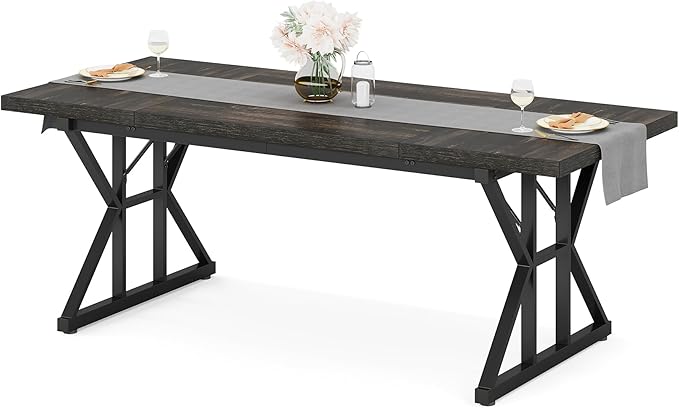 Tribesigns Farmhouse Dining Table - Image 8