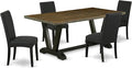 East West Furniture V677DR124-5 5 Piece Dining Room Table Set Includes a by EastWestFurniture