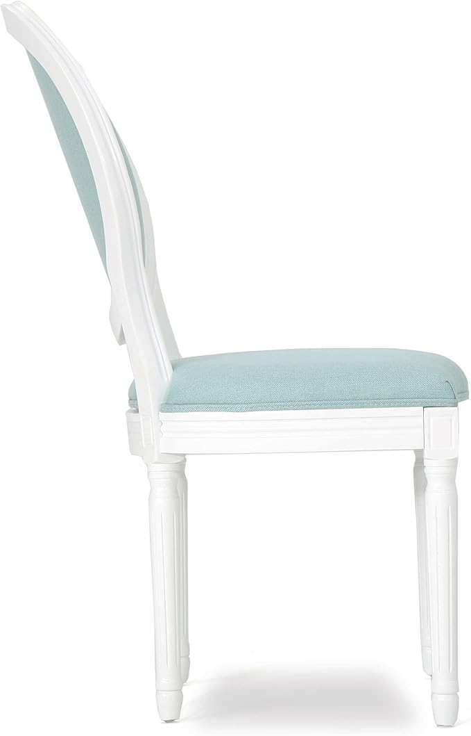 Christopher Knight Home Phinnaeus Fabric Dining Chairs, 2-Pcs Set, Light Blue - Image 7