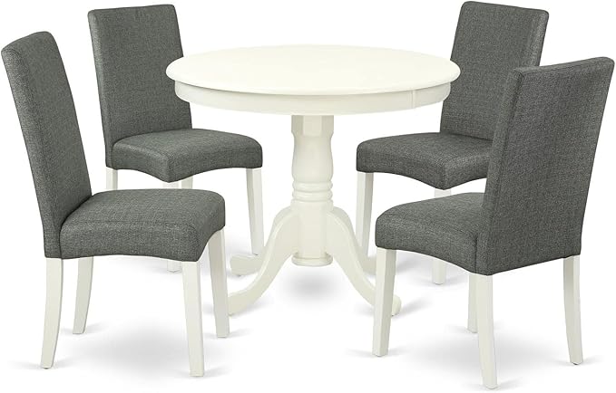 East West Furniture ANDR5-LWH-07 5 Piece Dinette Set by EastWestFurniture