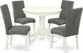 East West Furniture ANDR5-LWH-07 5 Piece Dinette Set by EastWestFurniture