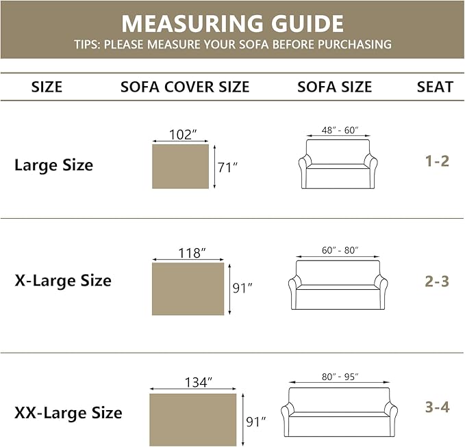 MYSKY HOME Green Sofa Covers Tassel Couch Cover - Image 6
