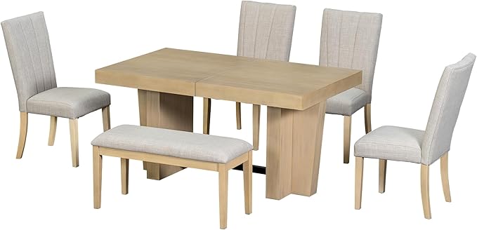 Ball & Cast 6 Piece Farmhouse Dining Table Set - Image 12