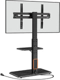 Perlegear Floor TV Stand with Power Outlet, Universal TV Stand by Perlegear