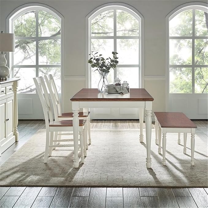 Crosley Furniture Shelby 4-Piece Traditional Dining Table Set - Image 3