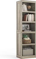LINSY HOME 5-Shelf Bookcase, Narrow Bookshelves Floor Standing Display Storage by LINSYHOME