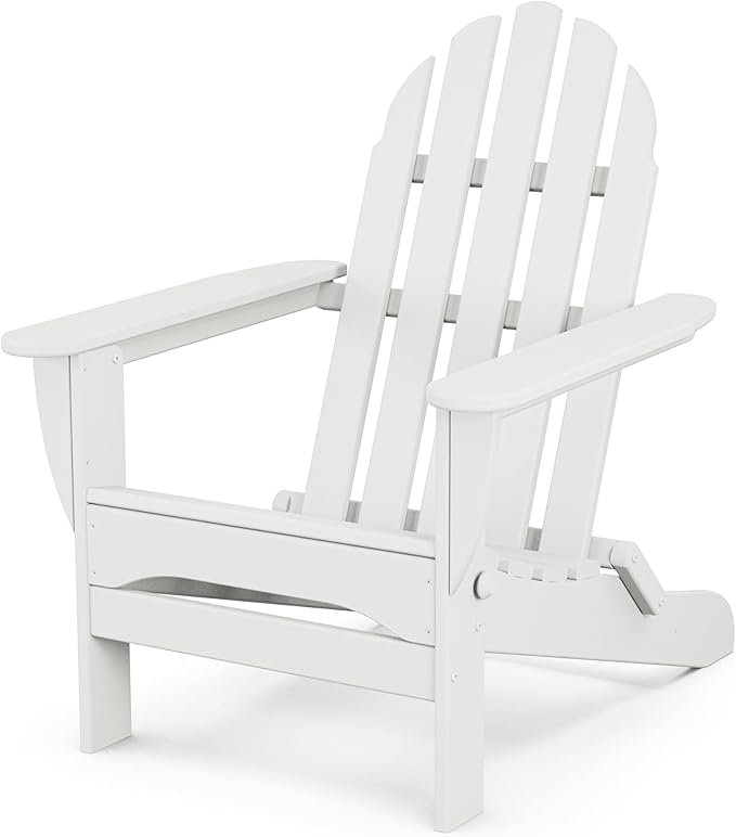 POLYWOOD AD5030WH Classic Folding Adirondack Chair by POLYWOOD