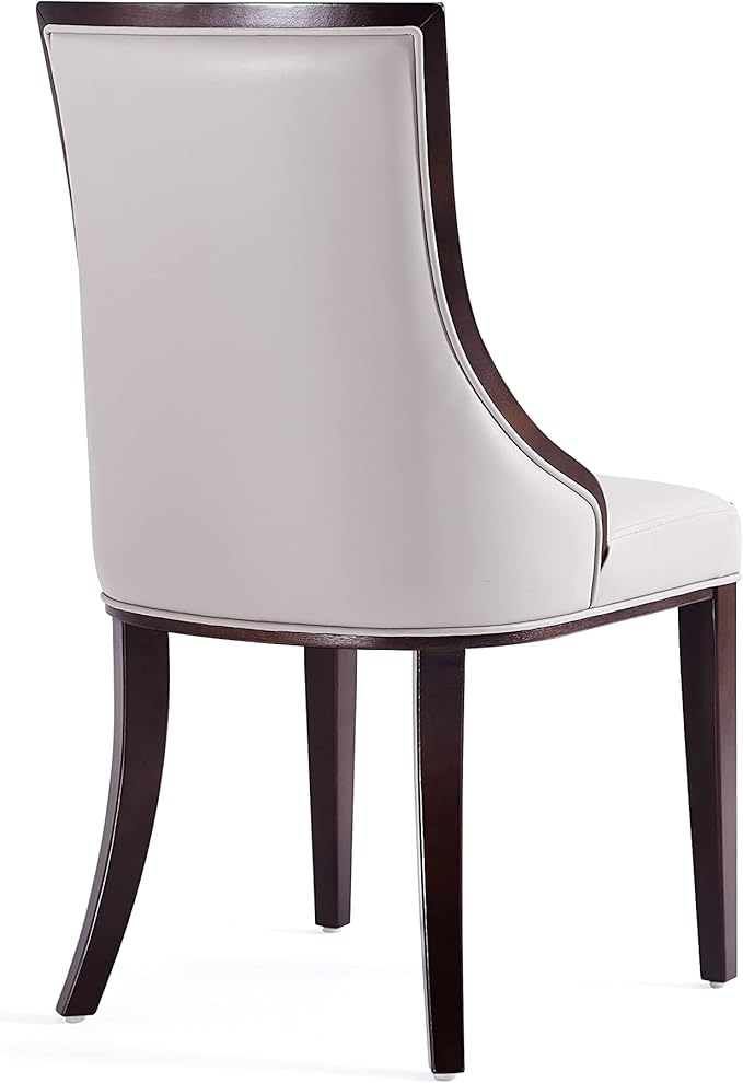 Manhattan Comfort Grand Avenue Faux Leather Dining Chairs, Parsons Accent - Image 7