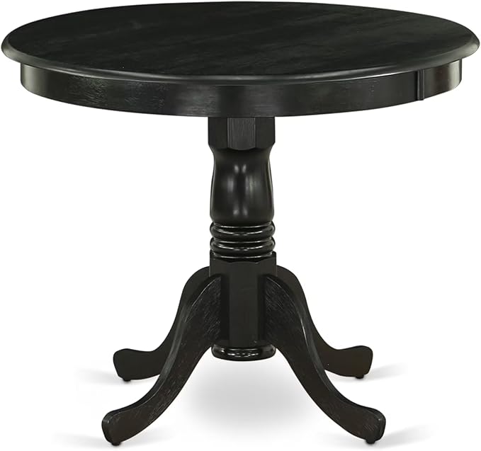 East West Furniture ANGA5-ABK-24 5 Piece Dining Table Set - Image 5