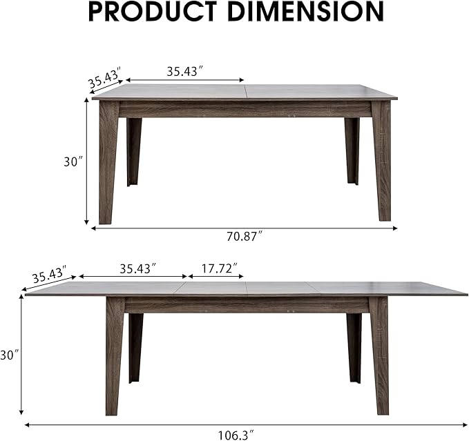 Expandable Dining Table, Convertible Table - Image 3