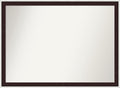 Amanti Art Bathroom Mirror for Over Sink, 30x41 Maya Espresso Silver Rectangle by AmantiArt