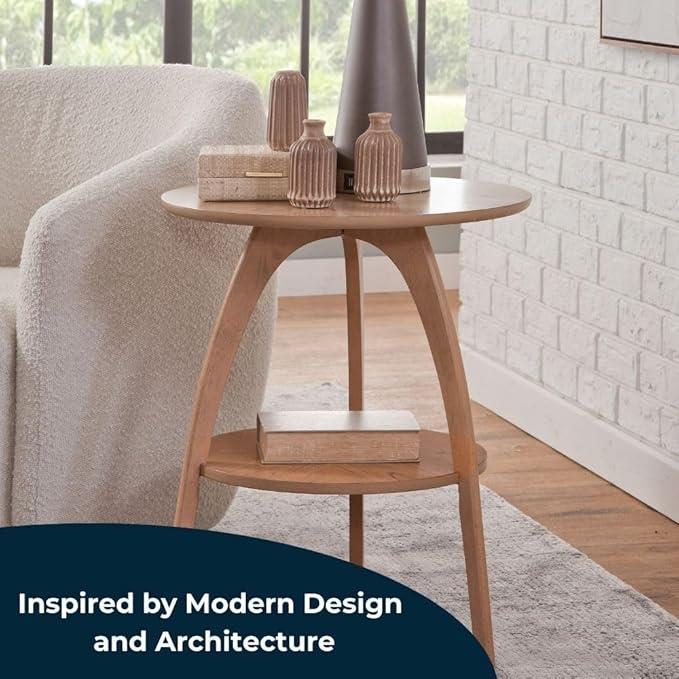Martin Svensson Home LAX 20" Round End/Side Table - Image 3