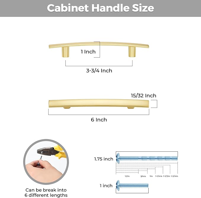 15 Pack Cabinet Handles 3.75" Hole Center - Image 3