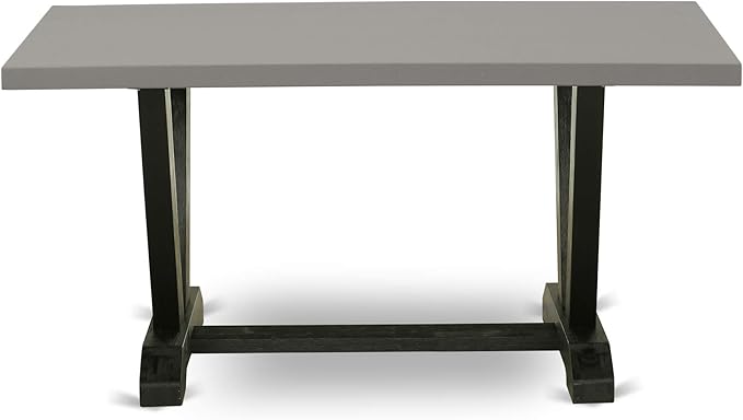East West Furniture V696AB106-7 7 Piece Dining Set Consist of a Rectangle - Image 5