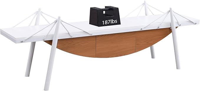 1 Tier Modern Boat-Shaped Bookshelf - Image 5