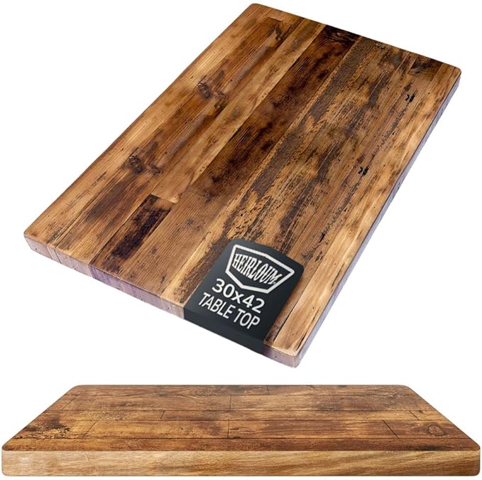 Reclaimed Wood Table Top by Heirloum