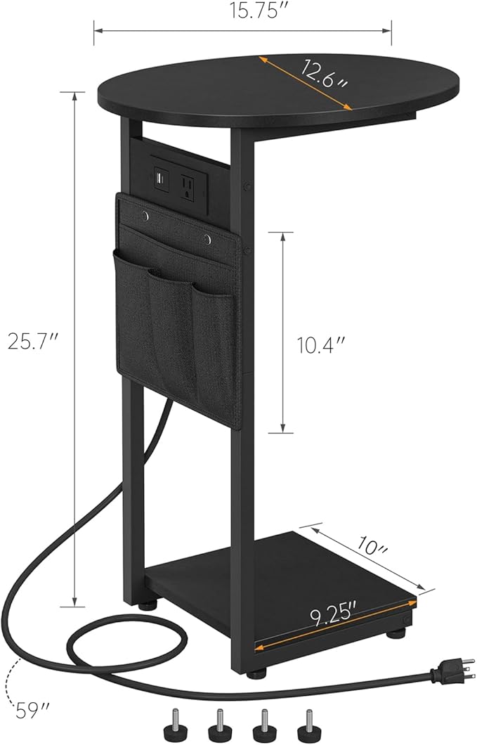 Vagusicc C Shaped End Table - Image 2