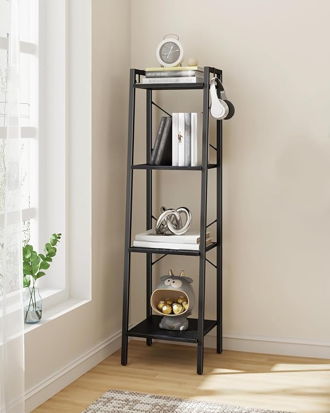 Ladder Shelf, Bookshelf Bookcase, Freestanding Corner Storage Shelve - Image 8