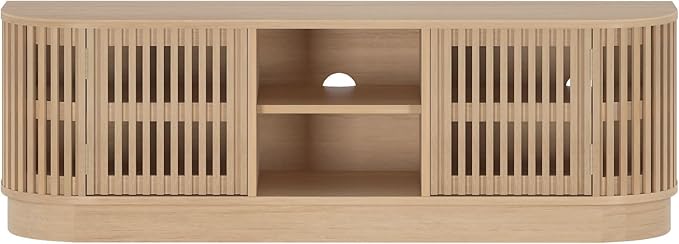 Plank+Beam Contour Wood TV Stand, Solid Wood Entertainment Console - Image 12