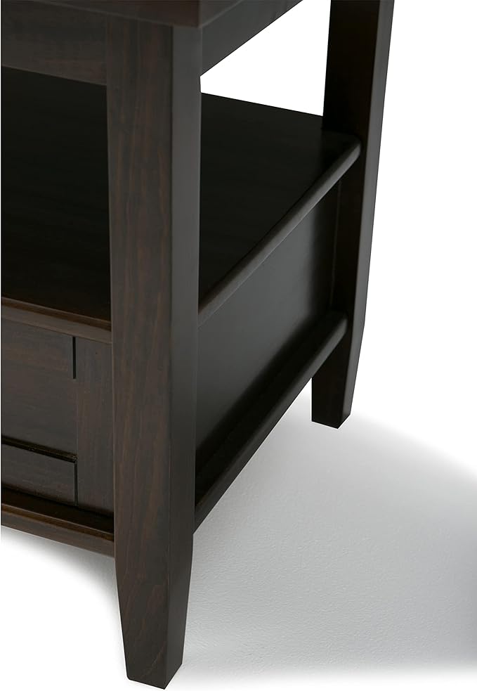 SIMPLIHOME Warm Shaker SOLID WOOD 20 inch Wide Rectangle Transitional End Side - Image 8
