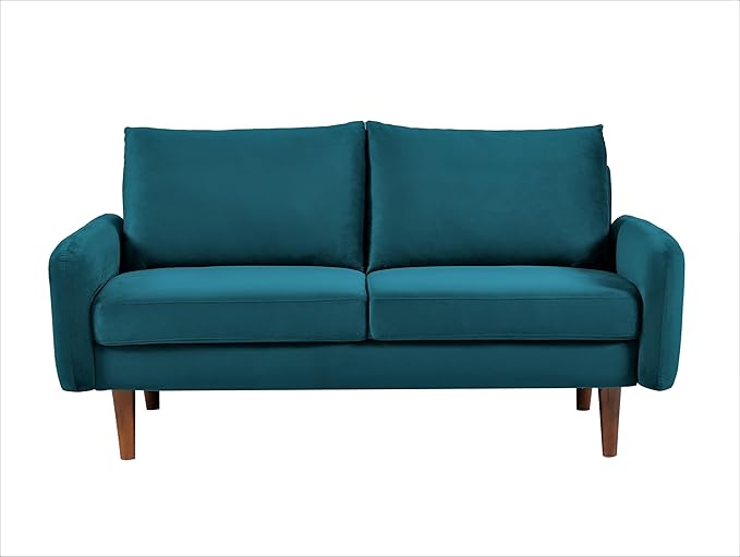 Container Furniture Direct Kent Velvet Loveseat Sofa - Image 7