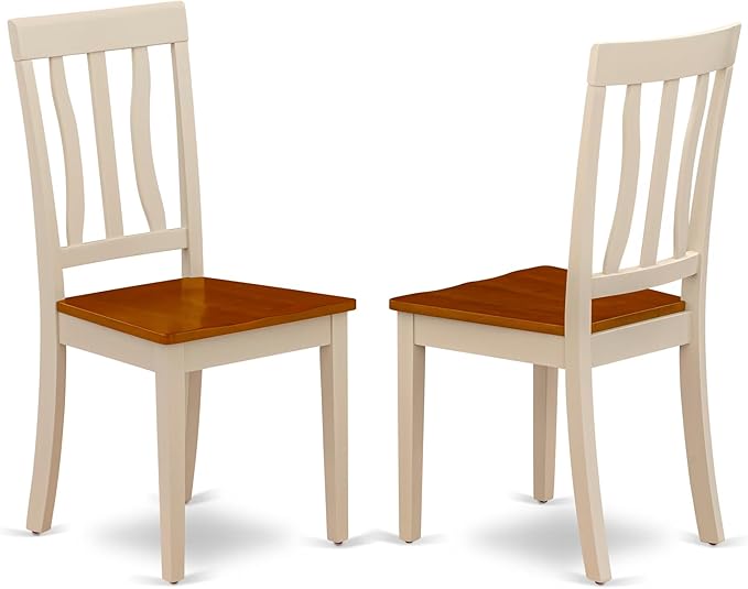 East West Furniture DOAN9-WHI-W 9 Piece Kitchen Table & Chairs Set Includes a - Image 4