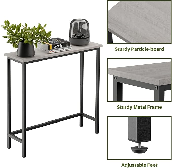 HollyHOME Narrow Console Table, 29.5" Slim Entryway Table, Sofa Stand, Hallway - Image 4