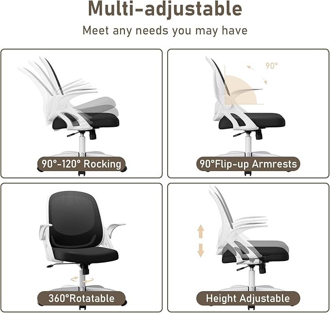 Home Office Chair Work Desk Chair Comfort Ergonomic Swivel Computer Chair - Image 6