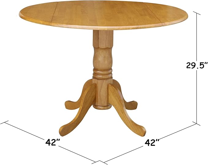 IC International Concepts, Solid Real Wood, Sturdy Parawood, Dimensions 42"D x - Image 10