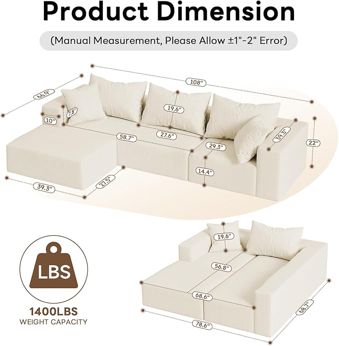 Vamcheer Modular Sectional Sofa - Image 2