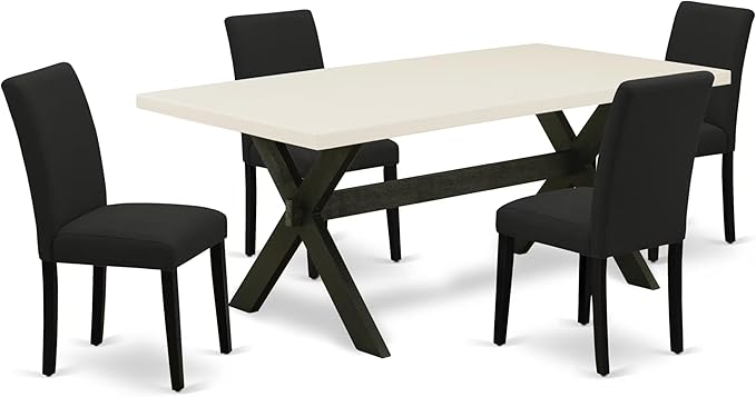 East West Furniture X627AB624-5 5 Piece Dining Room Furniture Set Includes a by EastWestFurniture